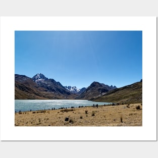 Lago Querococha in the Andes, Peru Posters and Art